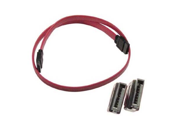 SATA/150/300 IDE cable 0,5 meter Serial ATA cable. Red - black plugs 